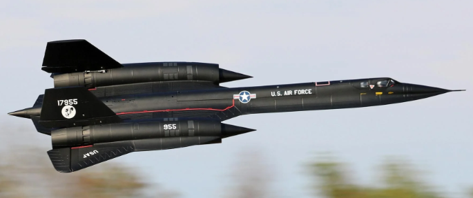 Freewing SR-71 Blackbird Twin 70mm TrueFire and BlueFire LED