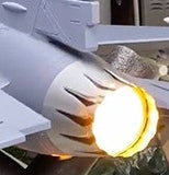 FMS SU-27 Twin 70mm TrueFire and BlueFire LED Afterburner