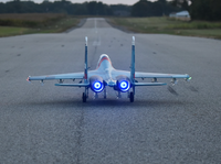 Freewing SU-35 Twin 70mm TrueFire and BlueFire LED Afterburner