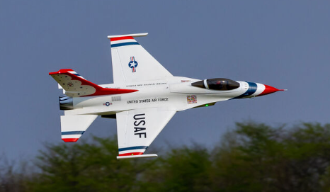 Eflite F-16 80mm Thunderbird TrueFire and BlueFire LED