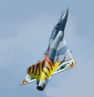 Freewing Mirage 2000C V2 “Tiger Meet” High Performance 80mm TrueFire and BlueFire LED Afterburner